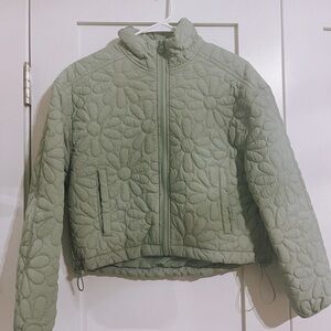 Love Tree Floral Jacket in Green